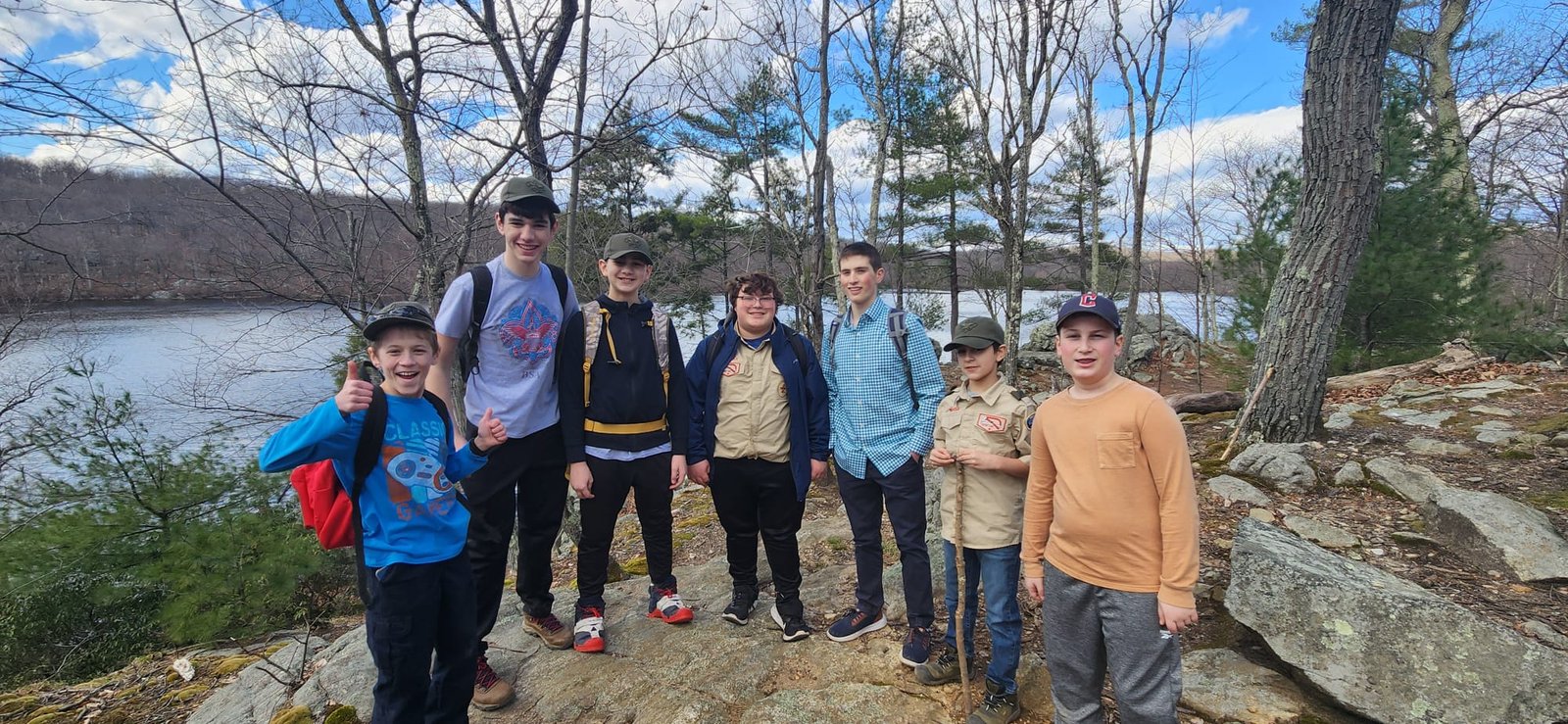 Photo of Scouts on a hike.